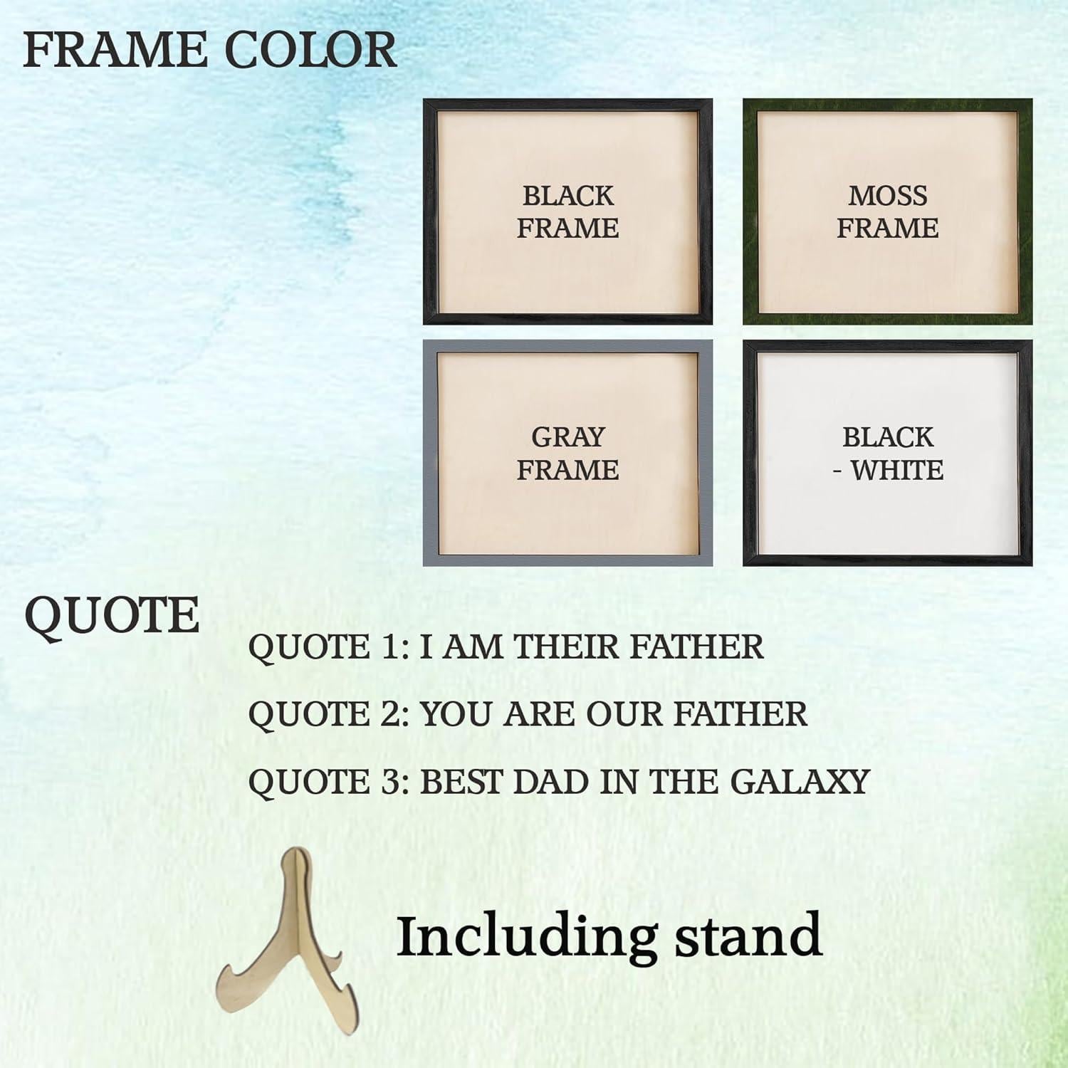 Best Dad in The Galaxy Personalized Engraved Wood Sign with Photo | Star Wars Custom Lightsaber Sign for Dad | Fathers Day Gifts From Kids