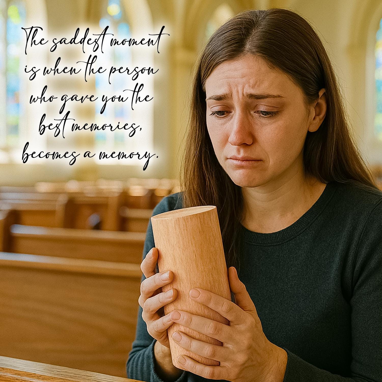 I Can Only Imagine Christian Wooden Cylinder Sculpture of Jesus Inspirational Plaque with Jesus and Worship Lyrics