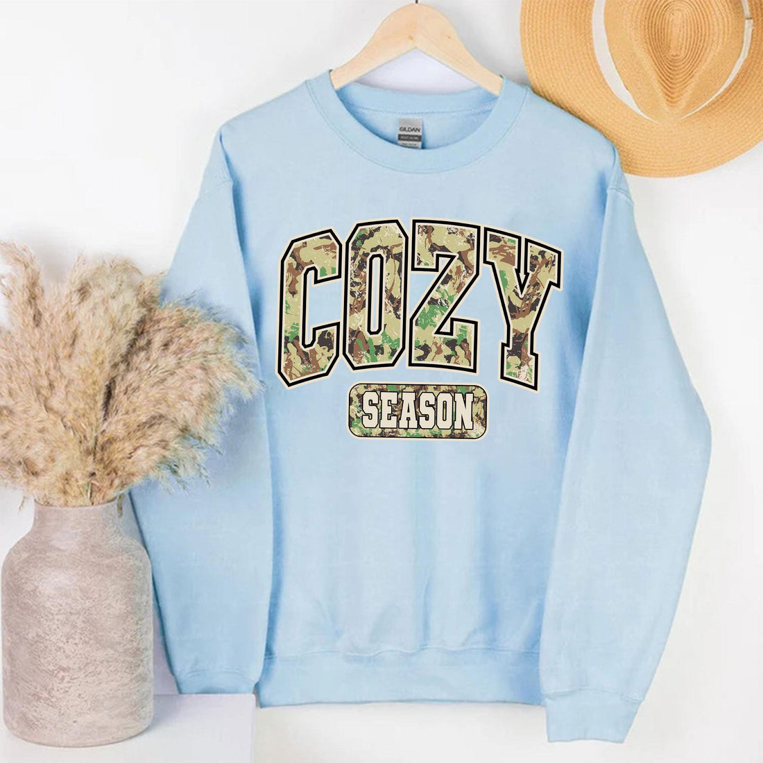 Cozy Season Camo Western Unisex T-shirt Sweatshirt Hoodie, Retro Dove Season Camo Country Distressed Varsity Cowboy, Hunting Season Shirt.