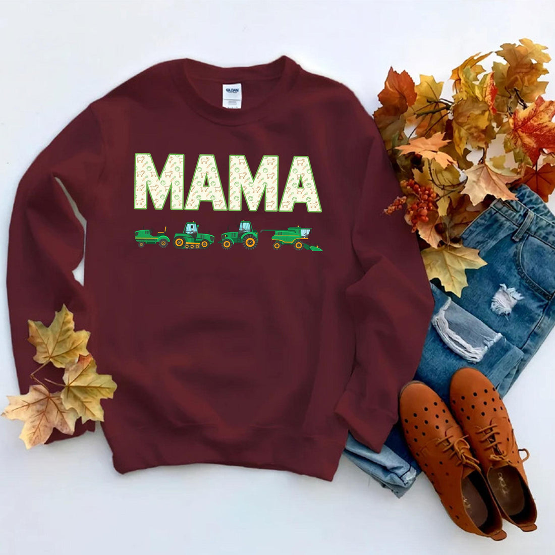 Mama Unisex T-Shirt Sweatshirt Hoodie, Tractor Shirt, Tractor Mom, Mommy Gift Shirt, Gift For New Mom, Gift For Her, Mom Birthday Gift Shirt