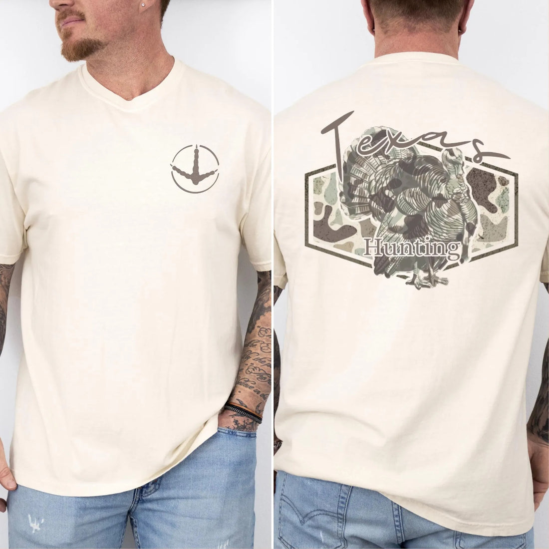 Tennessee Turkey Hunting Shirt for Men - Camo Gobbler Graphic Tee - Southern Outdoorsman Gift for Hunters & Dads