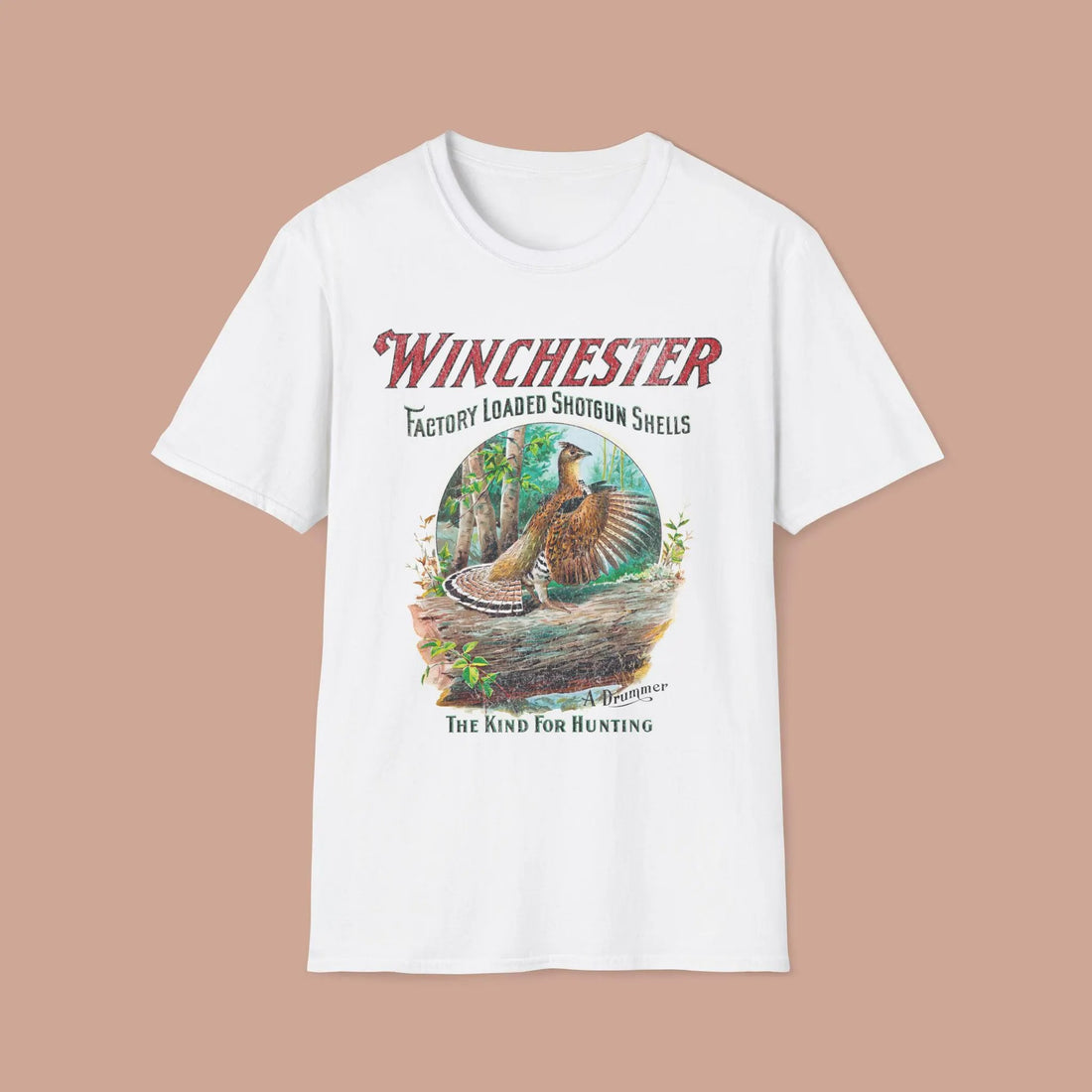 Vintage Winchester Hunting Shirt for Men - Shotgun Shell Factory Loaded Graphic Tee - Gift for Bird Hunters & Collectors