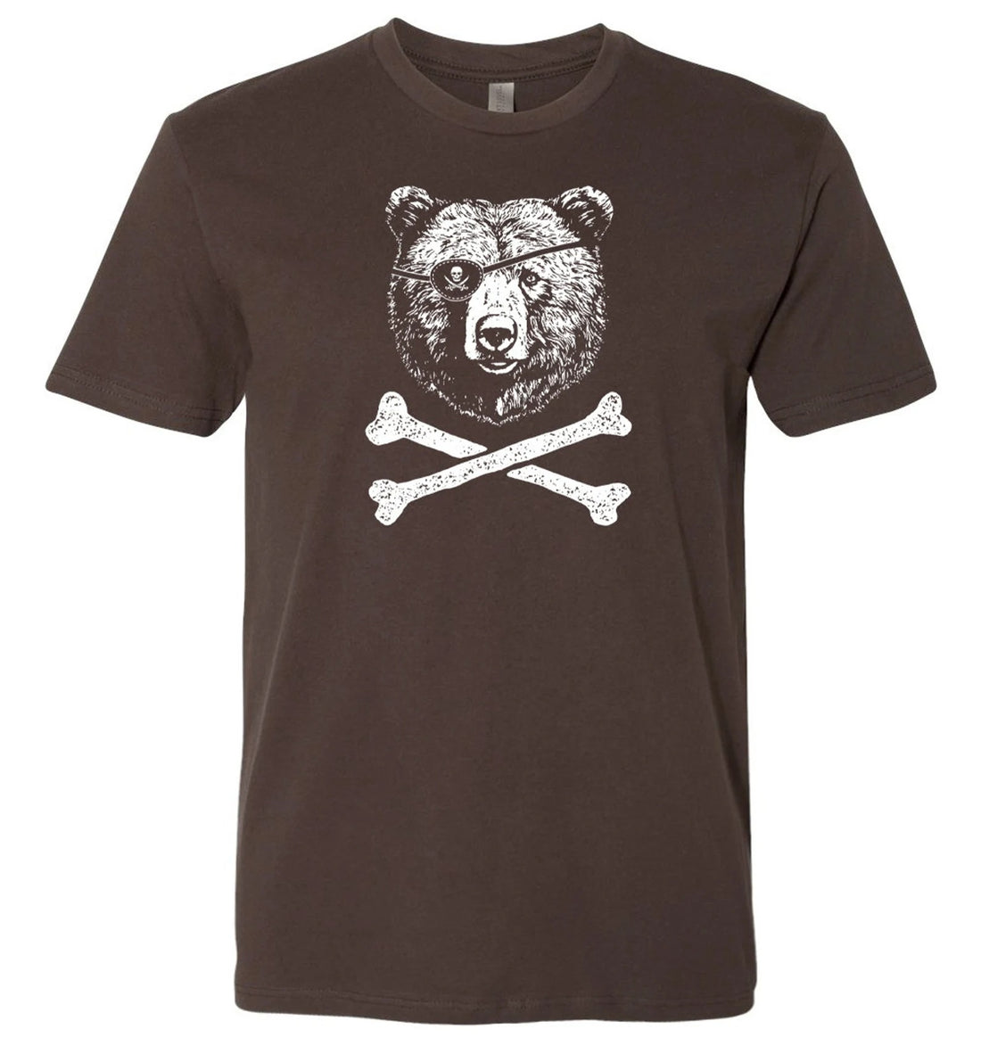 Pirate Bear Skull T-Shirt – Funny Crossbones Graphic Tee for Men