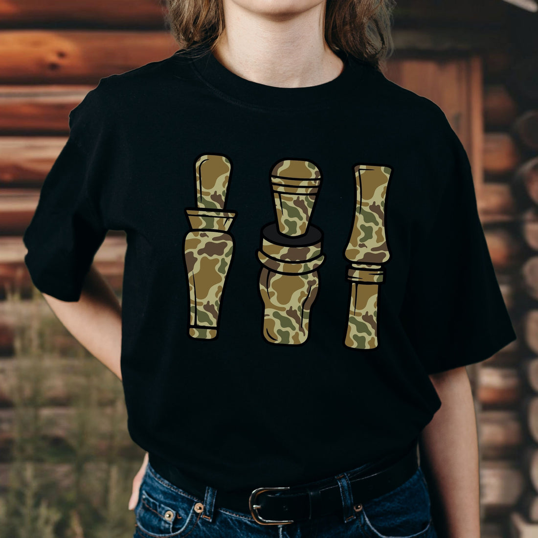 Duck Hunting Shirt with Camo Calls – Unique Waterfowl Hunter Tee for Men – Great Gift for Outdoorsmen and Collectors