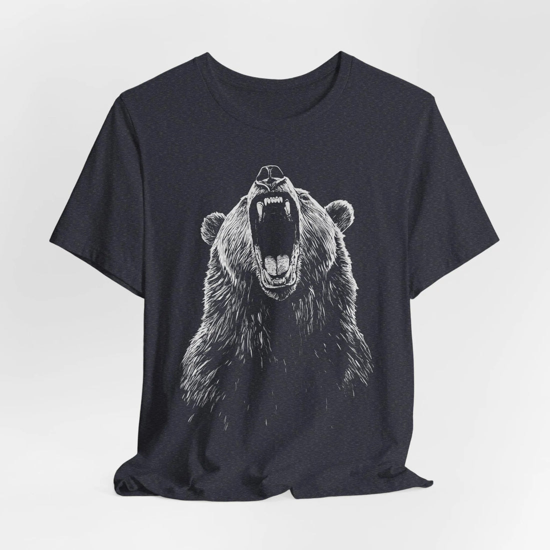 Roaring Bear Graphic Tee – Bold Wilderness Shirt for Hunters & Outdoorsmen, Outdoor Adventure Clothing, Hiking Camping