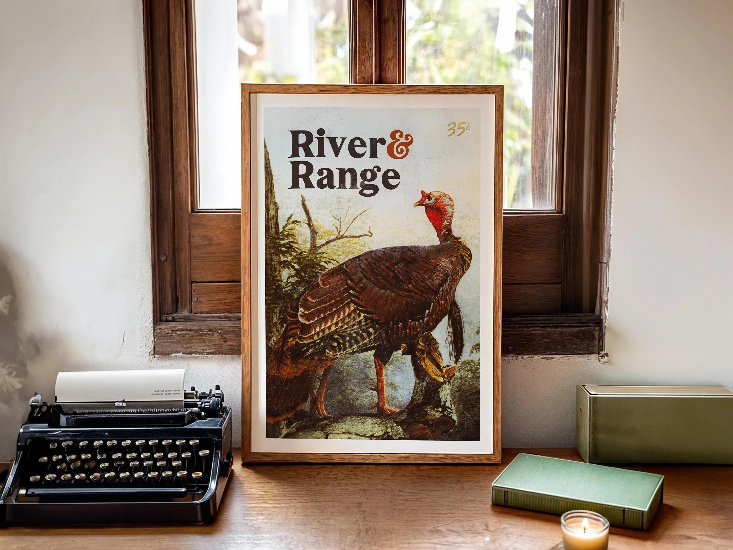 Turkey Hunting Wild Turkey Canvas Print - River & Range Hunting Scene Great Gift for Men, Hunters & Outdoor Lovers