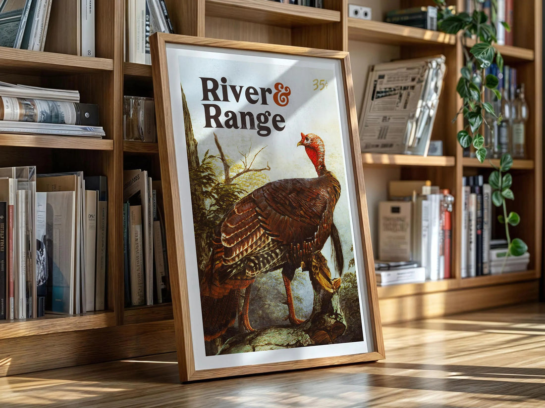 Turkey Hunting Wild Turkey Canvas Print - River & Range Hunting Scene Great Gift for Men, Hunters & Outdoor Lovers