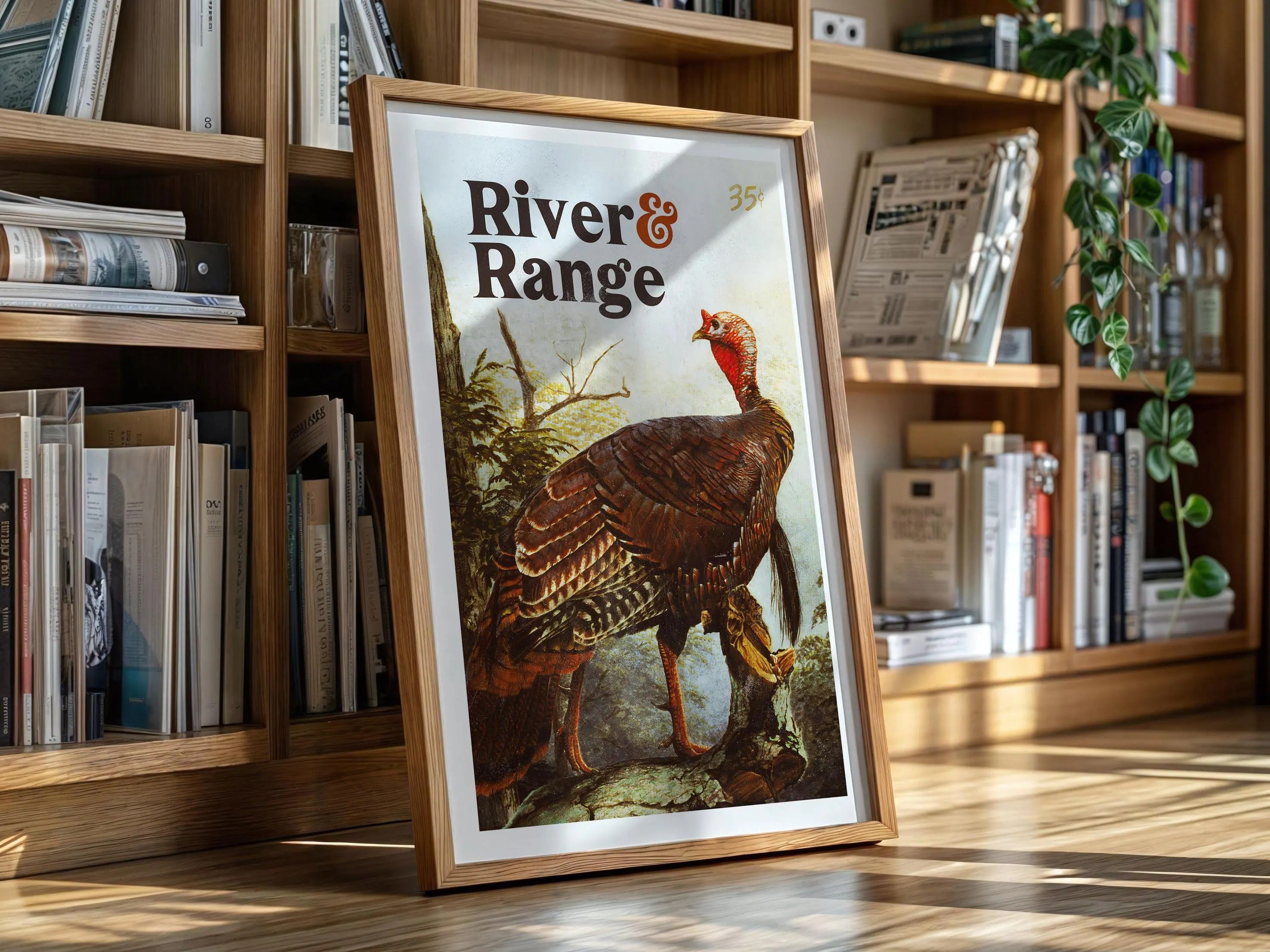 Turkey Hunting Wild Turkey Canvas Print - River & Range Hunting Scene Great Gift for Men, Hunters & Outdoor Lovers