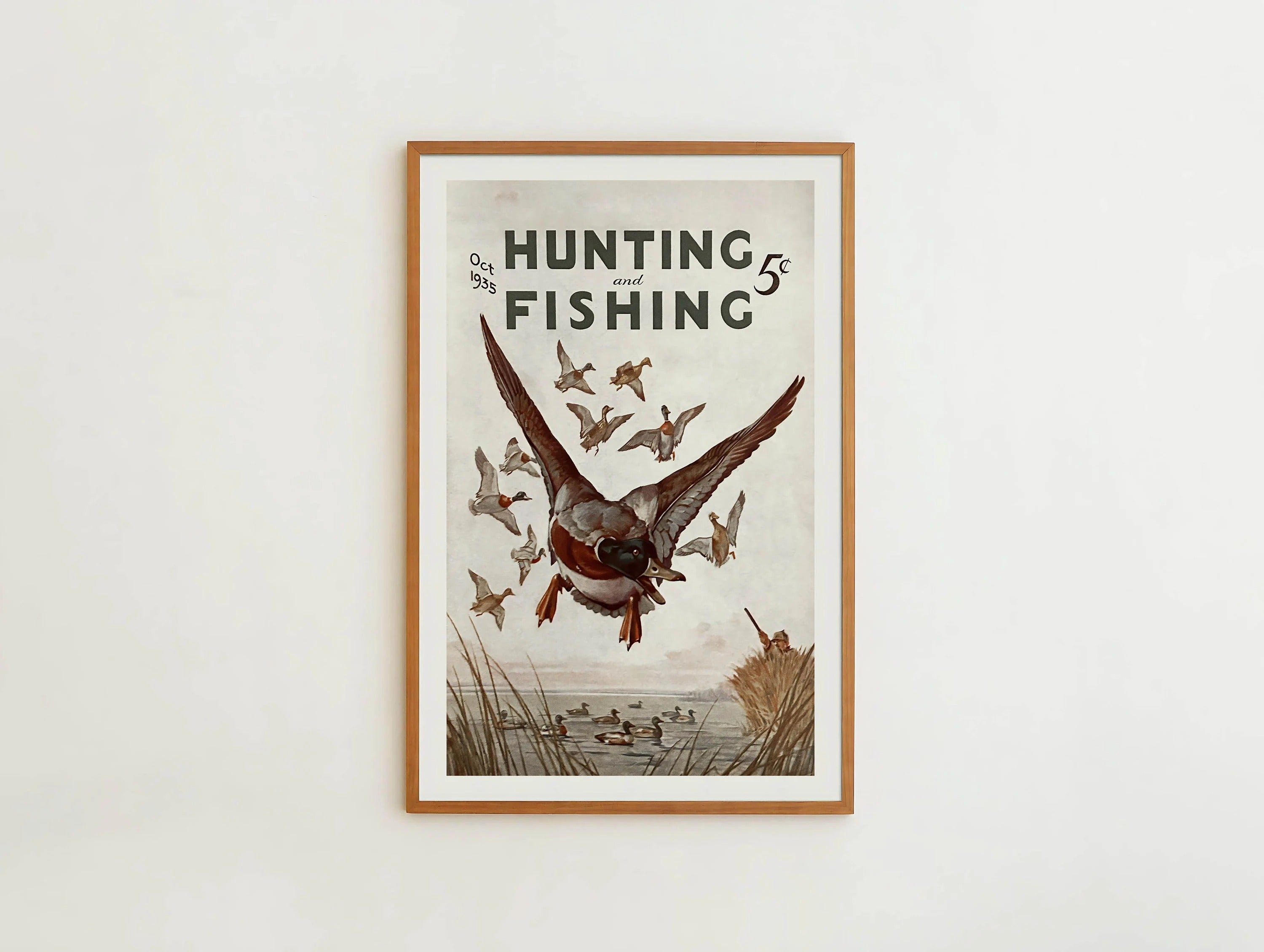 Hunting and Fishing Canvas Print - Ducks in the Sky Perfect Gift for Hunters, Dads & Outdoor Adventurers