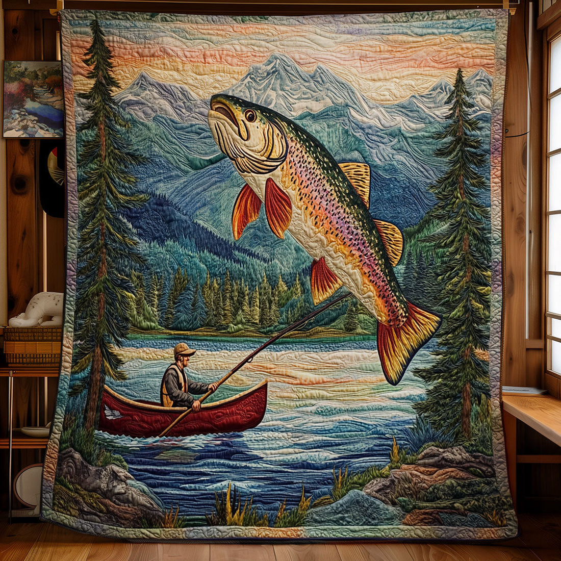 Fishing Time Gentle Dreams Quilt Blanket