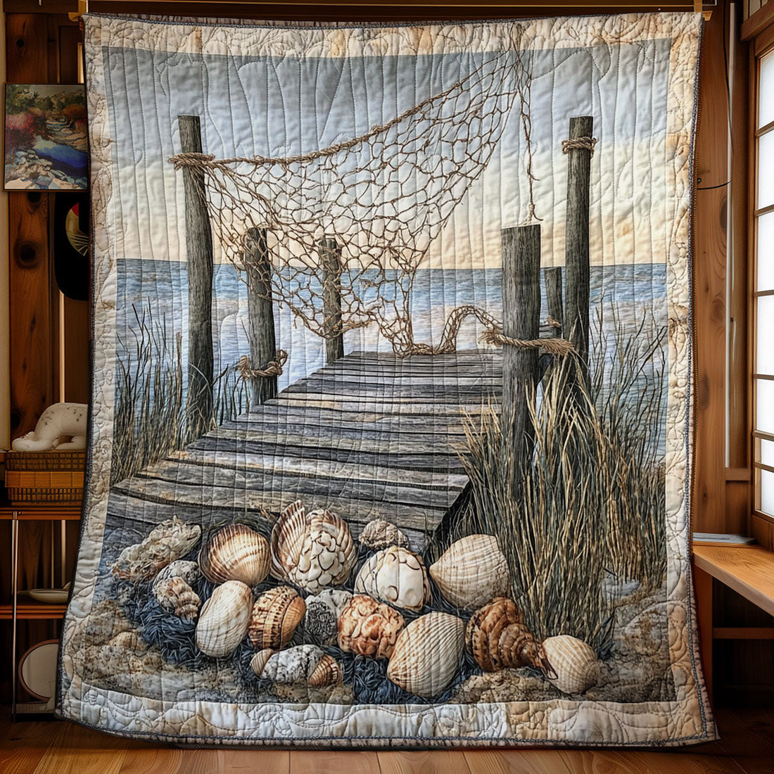 Gone Fishing Quiet Moments Quilt Blanket