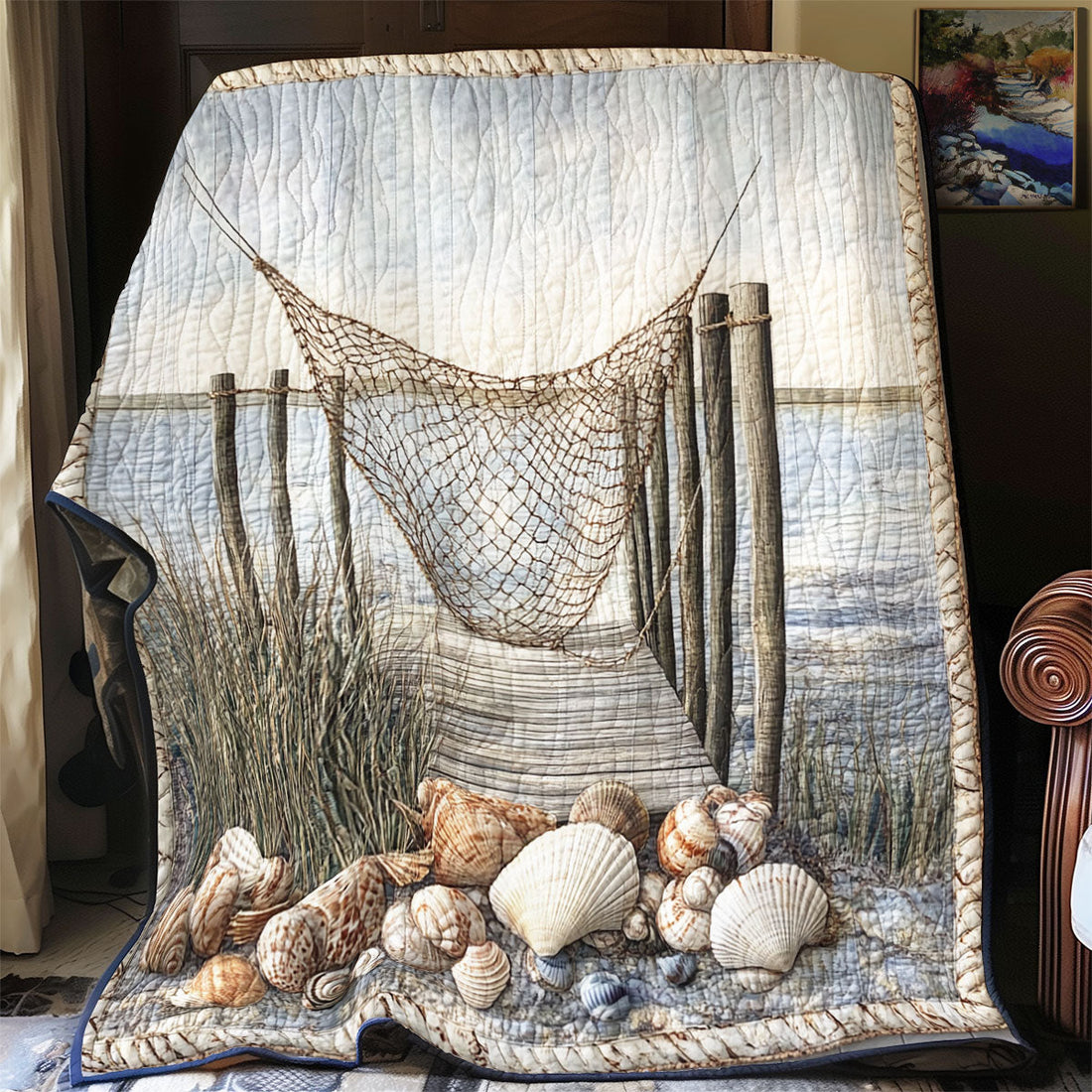 Gone Fishing Woodland Comfort Quilt Blanket