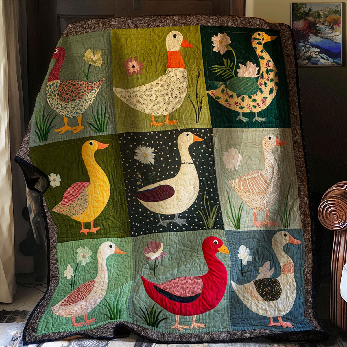 Ducks Quiet Moments Quilt Blanket