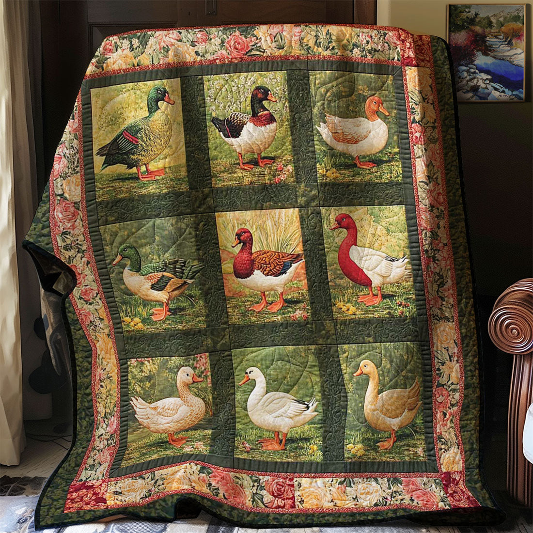 Ducks Cozy Retreat Quilt Blanket