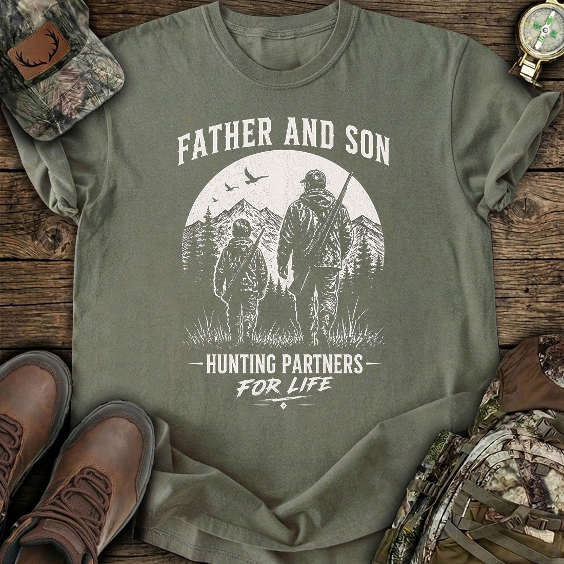 Father Son Hunting Partners T-Shirt