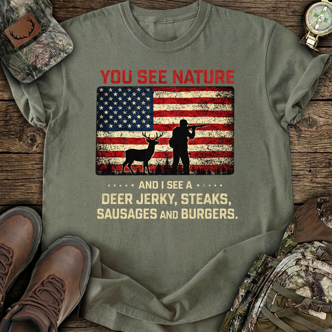 You See Nature I See Deer T-Shirt