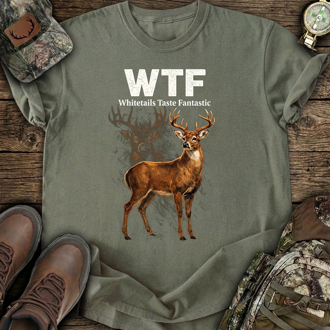 Whitetail Deer Funny Hunting T-Shirt