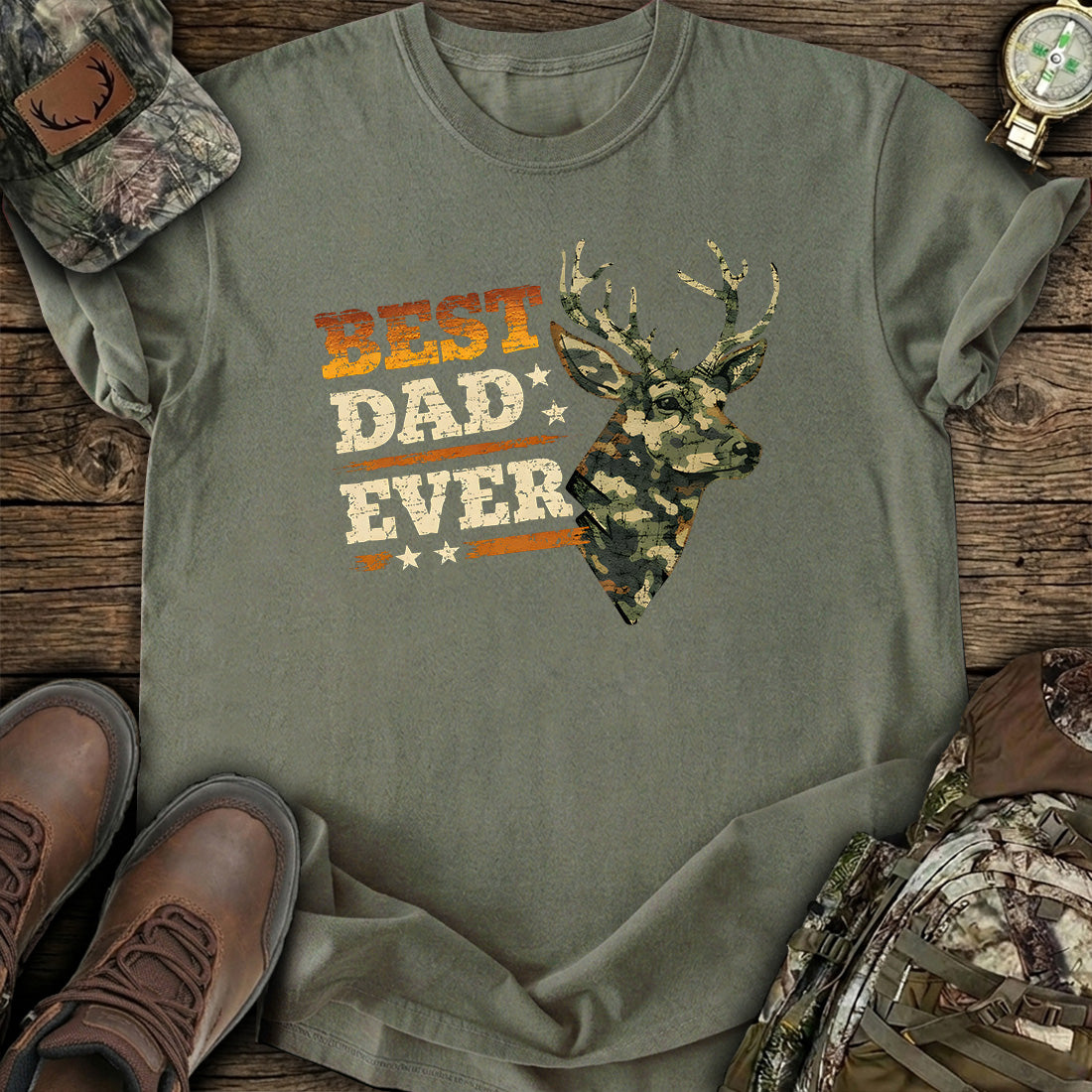 Best Dad Ever Deer T-Shirt