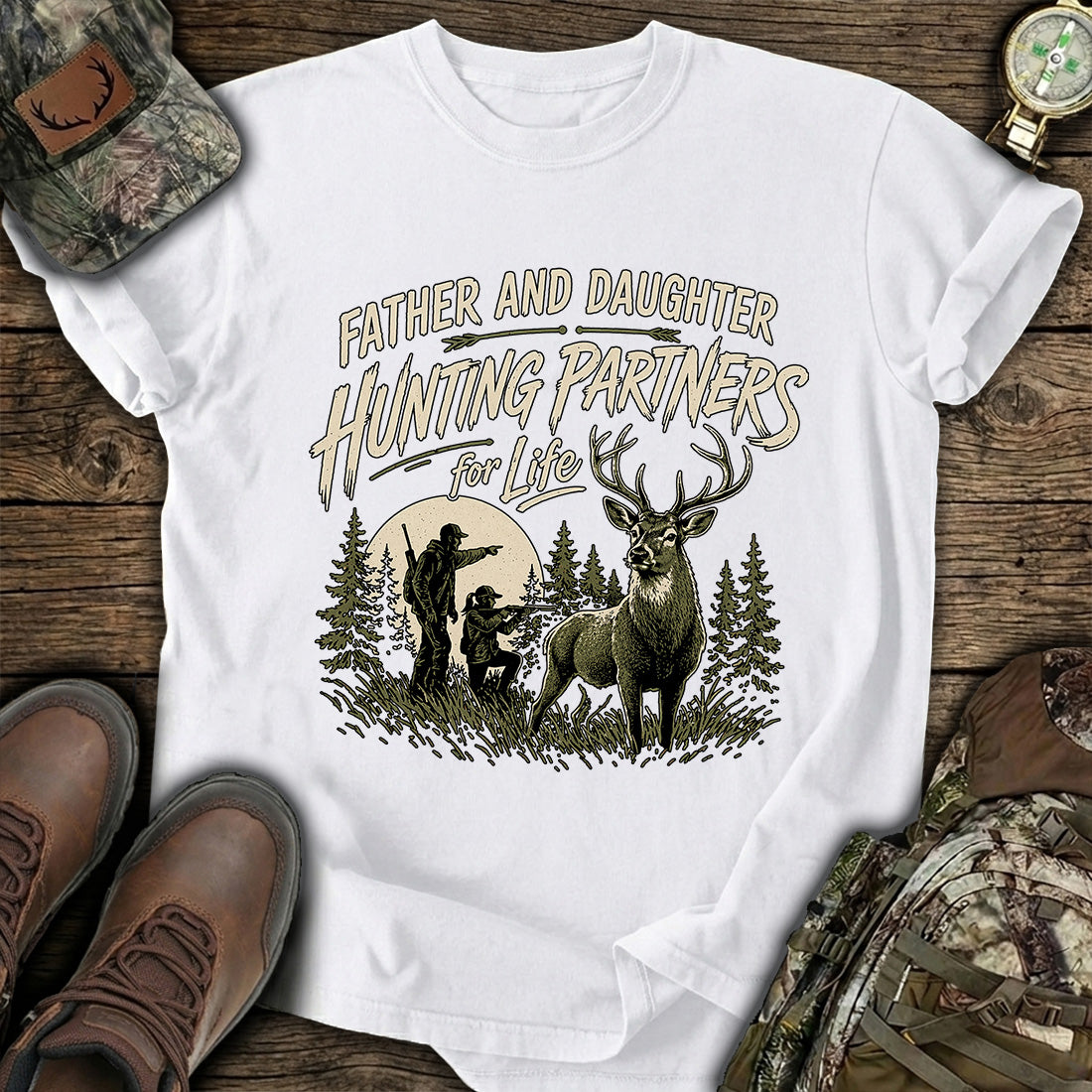 Father Daughter Hunting T-Shirt