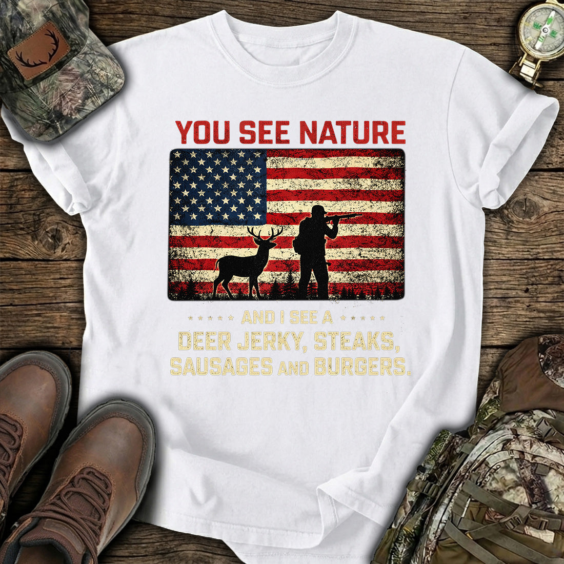 You See Nature I See Deer T-Shirt
